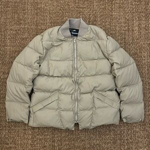 Men's Beige Puffer Jacket
